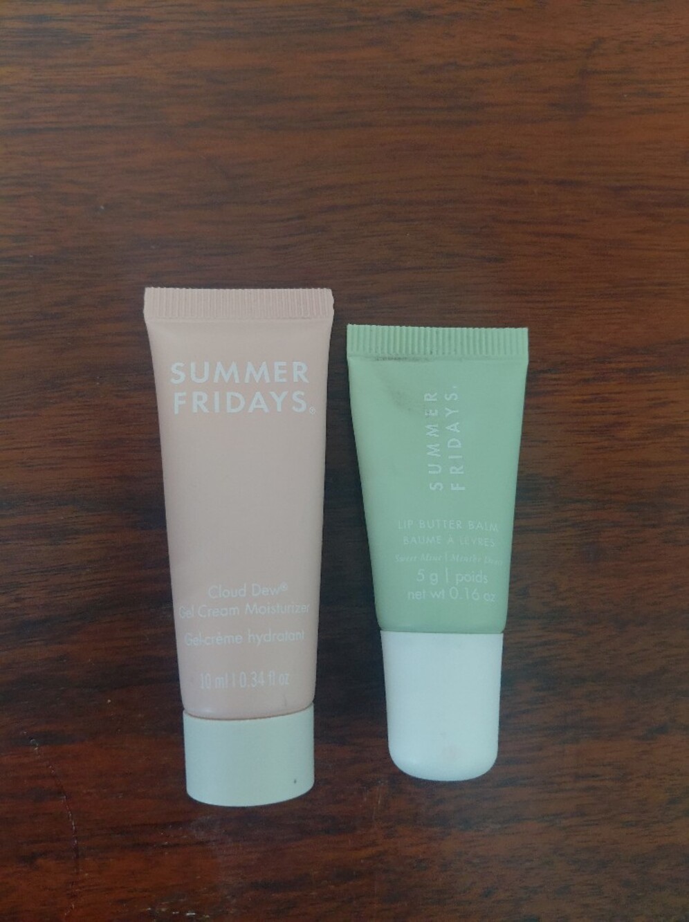 Summer Fridays Green Lip Butter Balm & Beige Cloud Dew Gel-Cream Moisturizer Duo